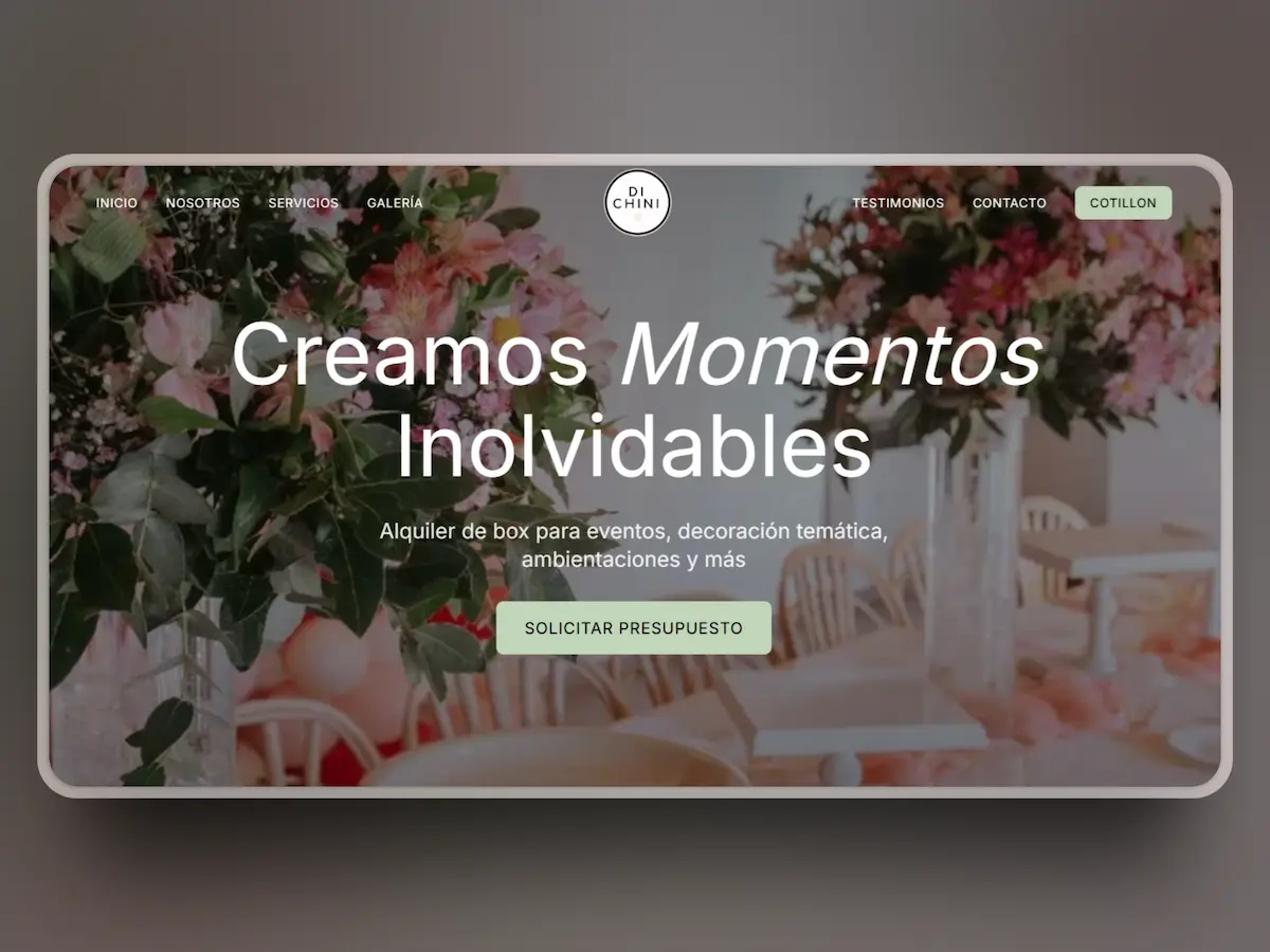 Dichini Box - Proyecto de Sitio Web desarrollado por Xoraweb agencia web Salta